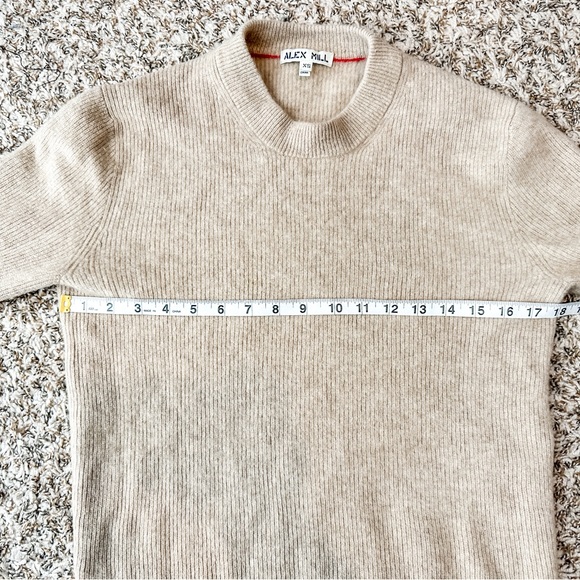 Alex Mill Cashmere Crewneck Sweater Pull Over Women’s Beige - Size XSmall - Picture 9 of 10